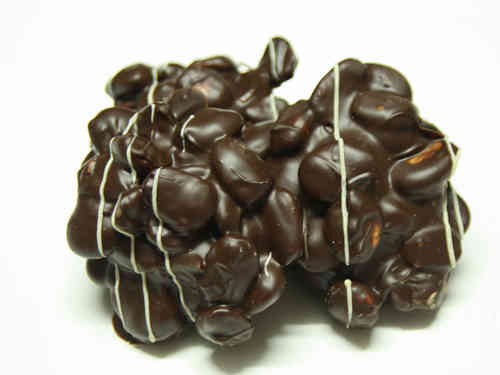Rocas de Chocolate Negro Sin Azúcar y Almendra